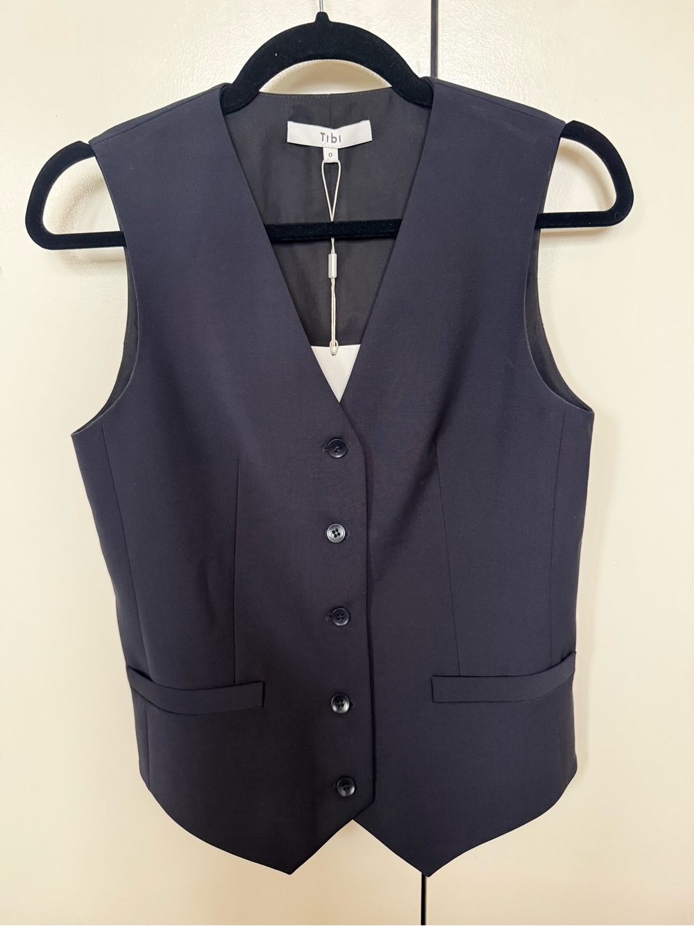 Tibi NWT Navy Vest
